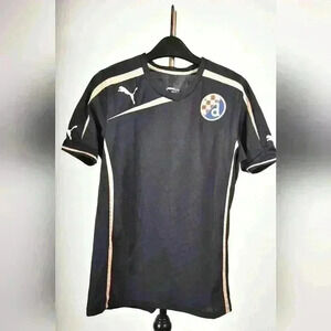 PUMA GNK DINAMO ZAGREB Navy Gold Embroider Polyester Youth Jersey Small 745527